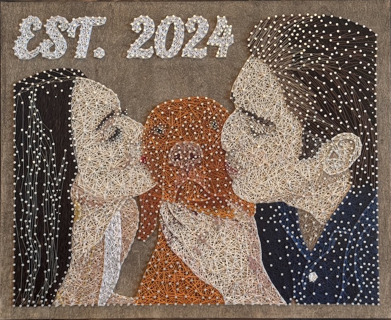 Kissing Dog Portrait